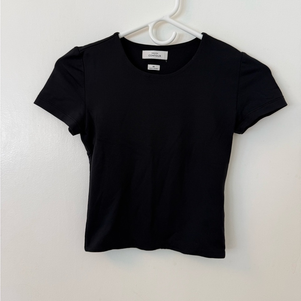 Babaton Black Contour Crewneck Tshirt